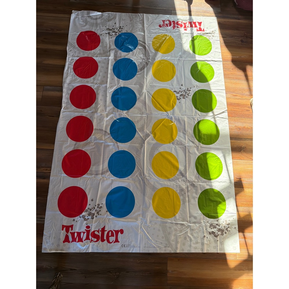 Hasbro Twister Classic Party Game 2012 Edition with 2 More Moves Mat & Spinner